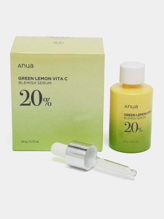 Осветляющая сыворотка Anua Green Lemon Vita C Serum 20%,увлажняющая, 20 гр - 