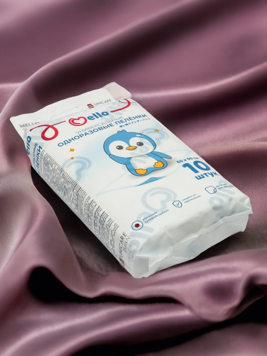 Bir martalik tagliklar Mello, 60 * 90 sm, 10 dona