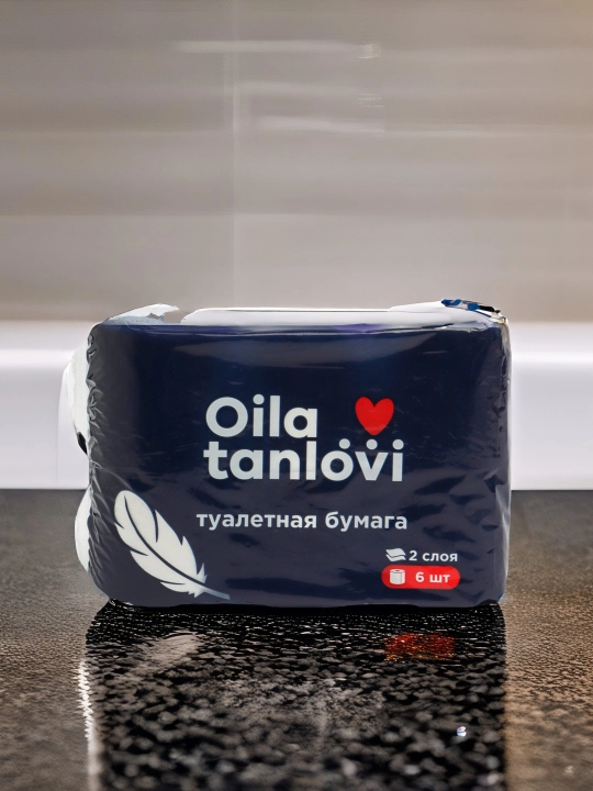 Туалетная бумага Oila tanlovi, 2 слоя, 6 шт