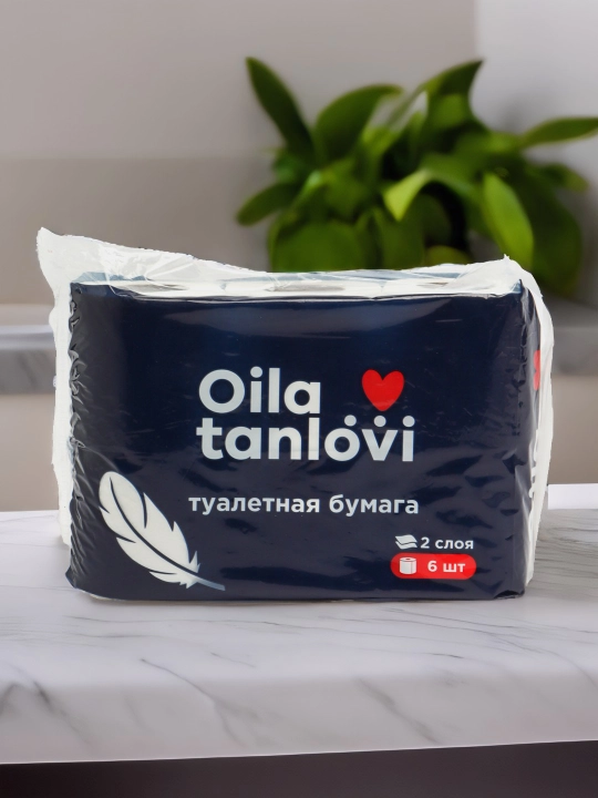 Туалетная бумага Oila tanlovi, 2 слоя, 6 шт