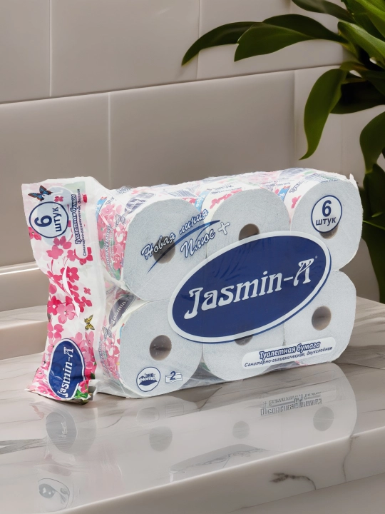 Туалетная бумага Jasmin-A, 6 шт