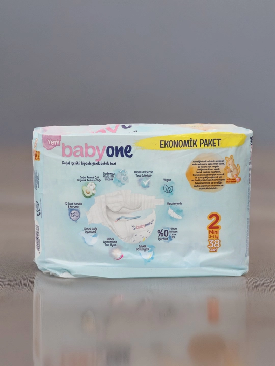 Детские подгузники Babyone Mini Eco, 38 * 2