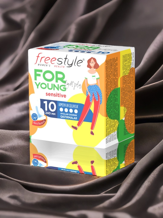Gigienik prokladkalar Free Style For Young Sensitive Light Plus, 10 dona