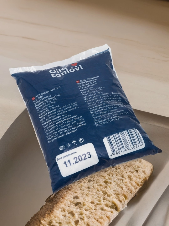 Osh tuzi Oila tanlovi, maydalangan 1 kg