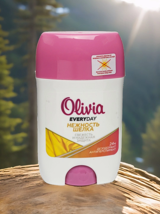 Ayollar uchun antiperspirant dezodorant tayoq Olivia Everyday Tabiatning kuchi, 50 g