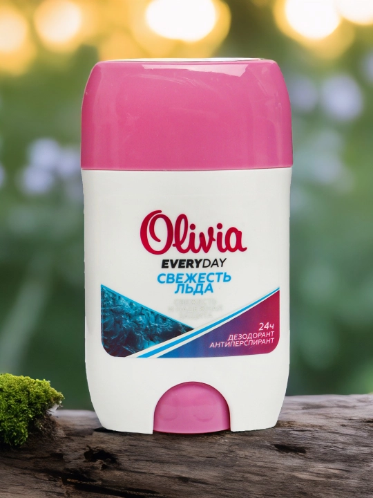 Ayollar uchun antiperspirant dezodorant tayoq Olivia Everyday Tabiatning kuchi, 50 g