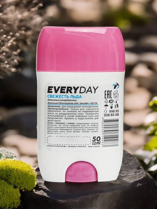 Ayollar uchun antiperspirant dezodorant tayoq Olivia Everyday Tabiatning kuchi, 50 g