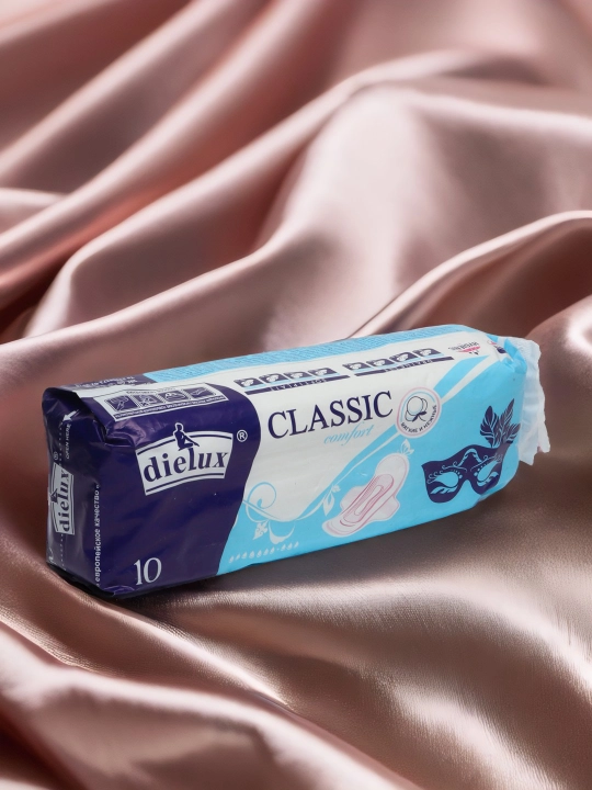 Ayollar uchun gigienik prokladkalar Dielux Classic Comfort, yumshoq, 10 dona