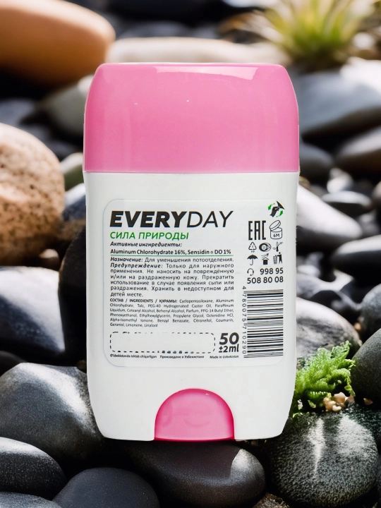 Ayollar uchun antiperspirant dezodorant tayoq Olivia Everyday Tabiatning kuchi, 50 g