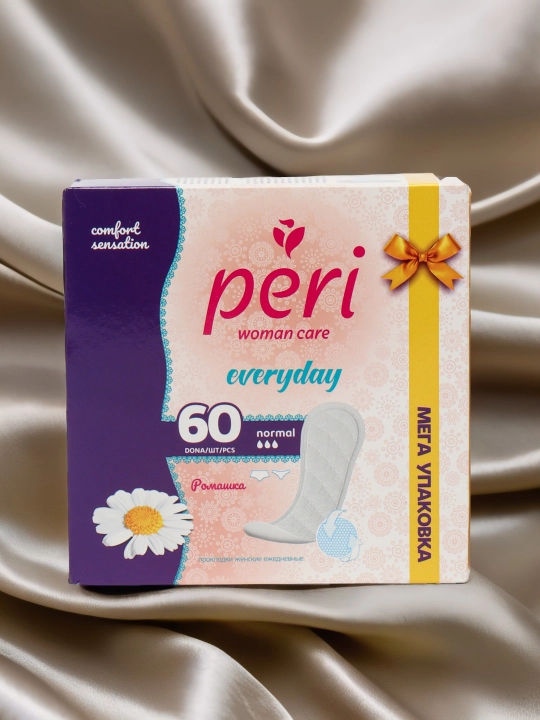 Прокладки ежедневные Peri, 3 капли, 60 шт
