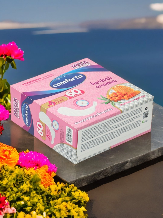 Kundalik prokladkalar Comforta chakanda, 60 dona