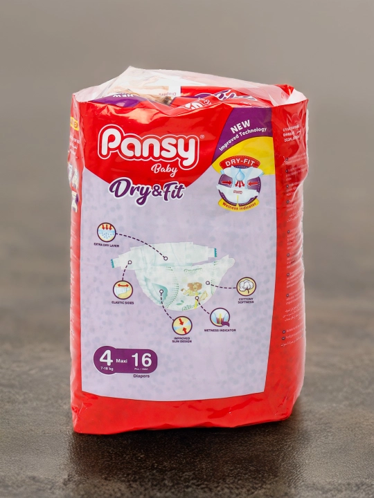 Детские подгузники Pansy, 4 Maxi, 16 шт