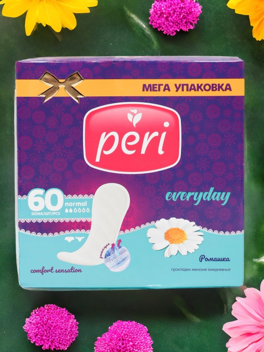 Ежедневные прокладки Peri ромашка, 60 шт