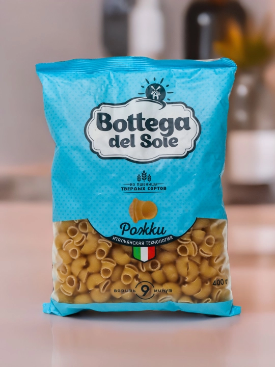 Makaron Bottega del Sole, shoxсhalar, 400 g