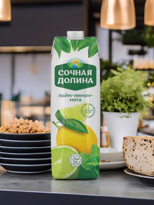 Сок Сочная Долина Лимон-лайм-мята, 1 л