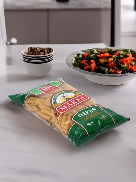 Макаронные изделия Makfa, перья, 400 г