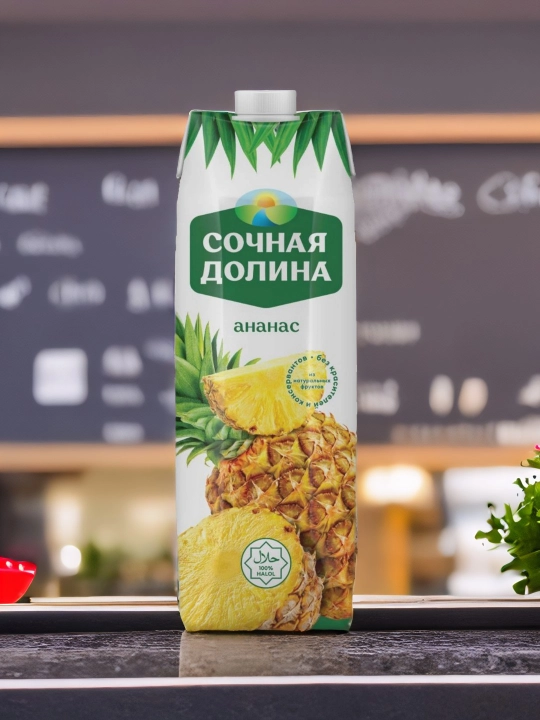 Сок Сочная Долина Ананас, 1 л