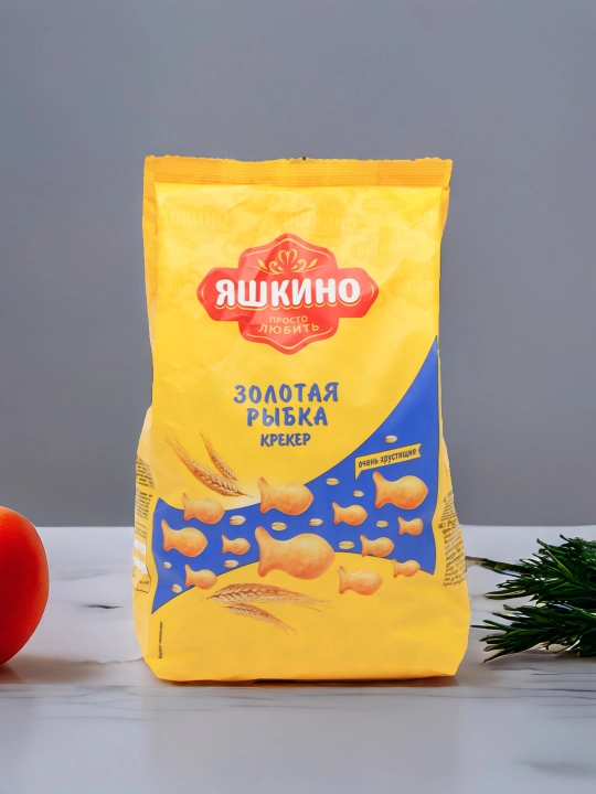 Pechene kreker Yashkino Oltin baliqcha, 350 g
