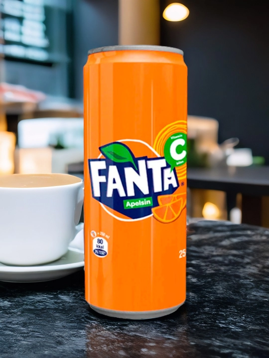 Gazlangan ichimlik Fanta Orange, 250 ml