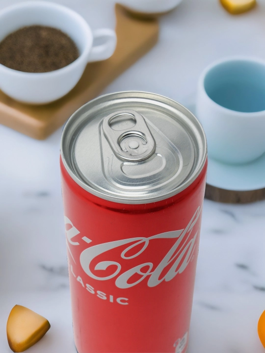 Gazlangan ichimlik Coca - Cola ichimligi, 250 ml, temir banka