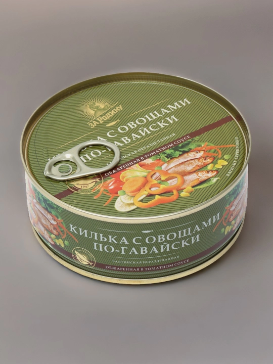 Sabzavotlar bilan qovurilgan baltik kilka va Gavayi pomidor sousi, 240 g