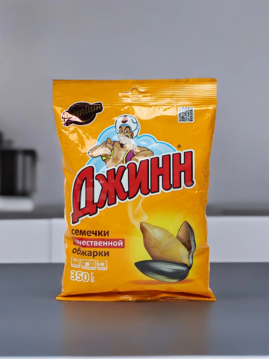 Семечки подсолнечника жареные "Джинн", 350 г