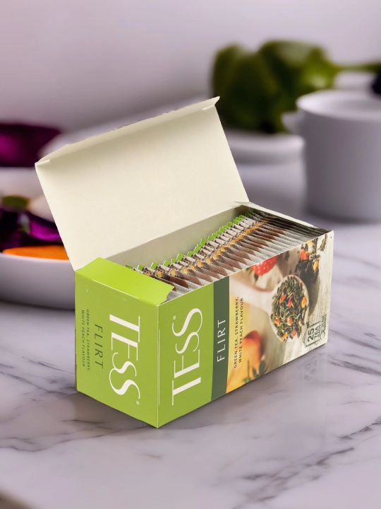 Ko'k choy Tess Flirt green, 1.5 g, 25 dona