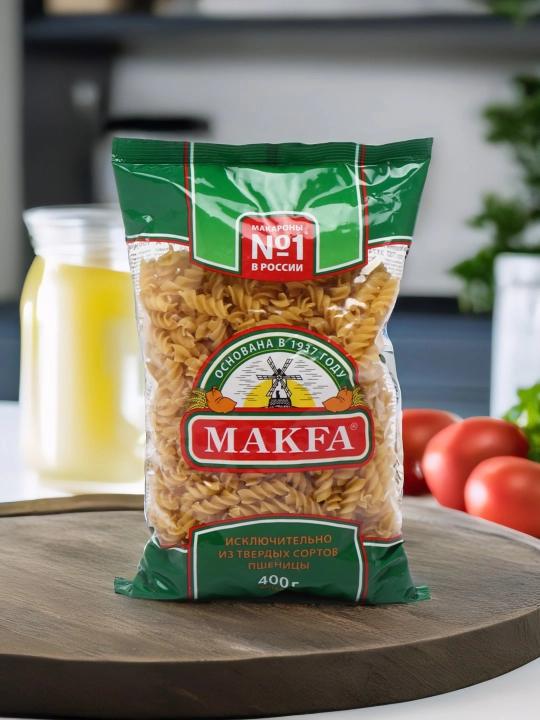 Makaron mahsuloti Makfa, spirallar, 400 g