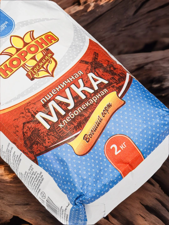 Мука "Корона", высший сорт, 2 кг