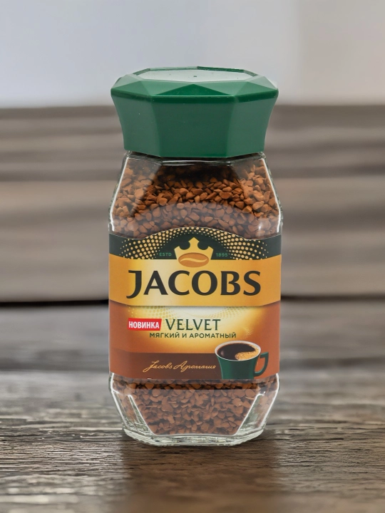 Кофе Jacobs Velvet, натуральный, растворимый, 95 гр