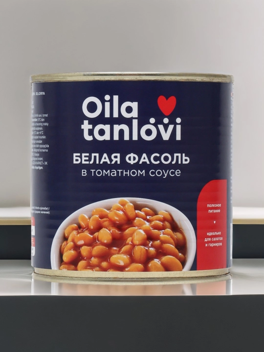 Фасоль белая Oila tanlovi в томатном соусе, 400 г