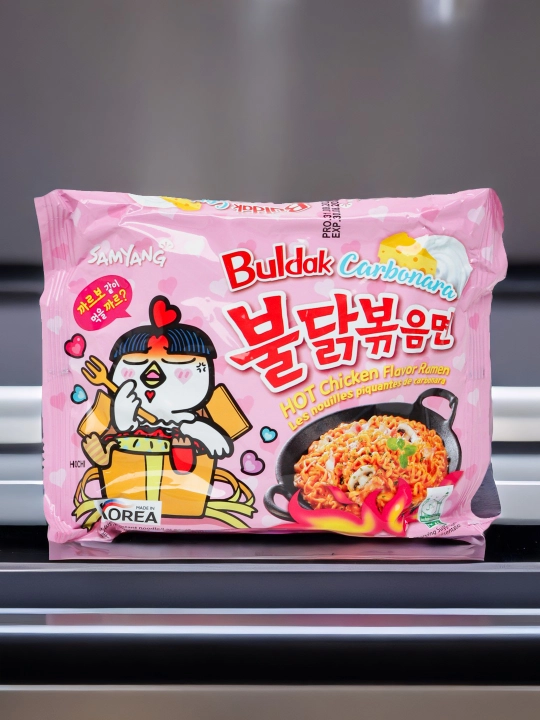 Лапша быстрого приготовления BULDAK CARBONARA HOT CHICKEN RAMEN, 140 г