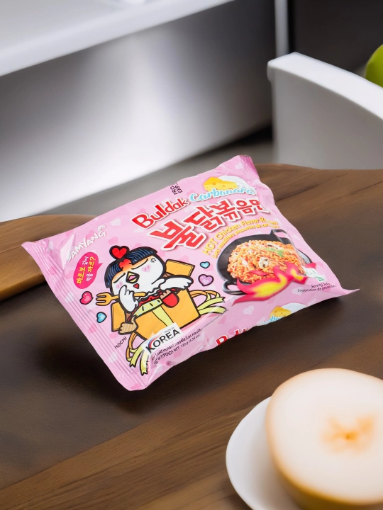 Лапша быстрого приготовления BULDAK CARBONARA HOT CHICKEN RAMEN, 140 г