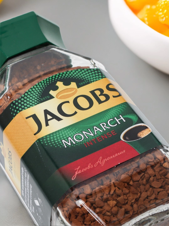 Кофе растворимый Jacobs Monarch Intense, стеклянная банка, 47.5 г
