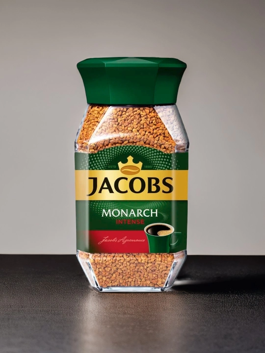 Кофе растворимый Jacobs Monarch Intense, стеклянная банка, 47.5 г