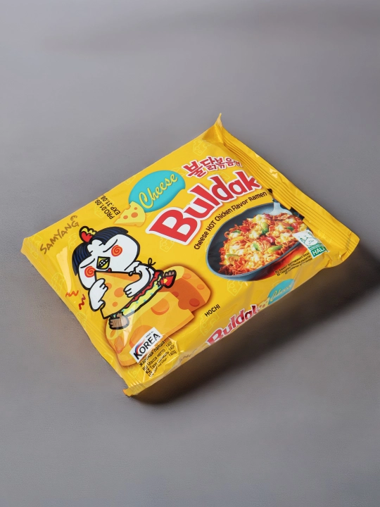 Лапша быстрого приготовления Buldak острая, со вкусом курицы и сыра, 140 г