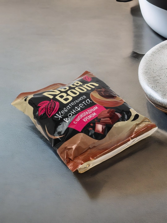 Saqichli konfeta Nota Boom shokoladli krem bilan, 500 g