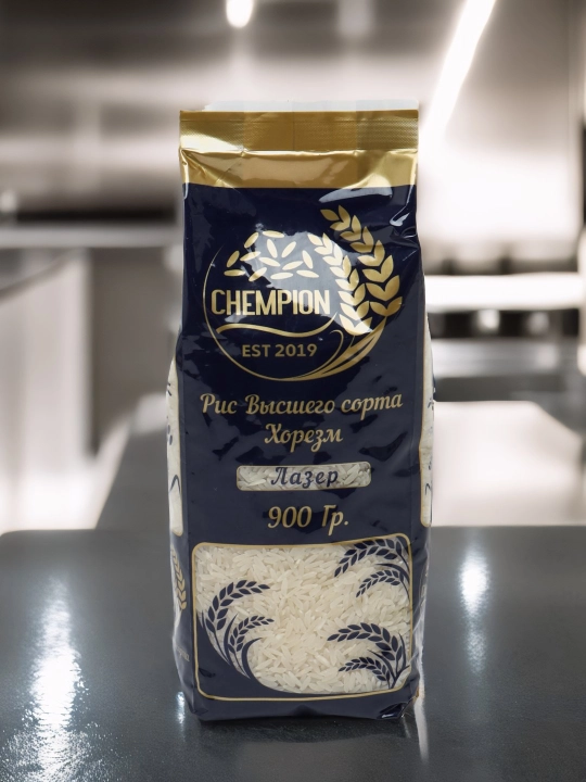 Рис "Лазер" Chempion Хорезм, высший сорт, 900 г