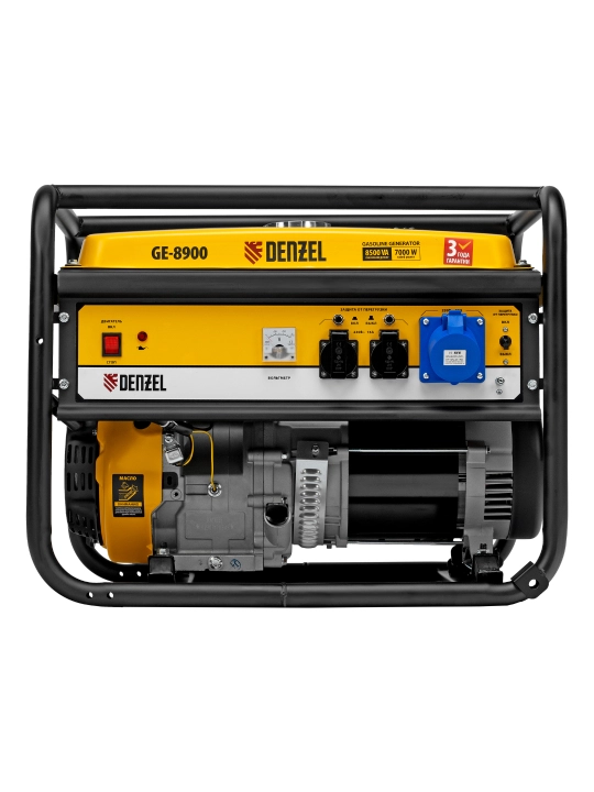 Generator DENZEL GE-8900, benzinli, 8,5 kVt, 230 V, qo‘lda ishga tushirish, 94639