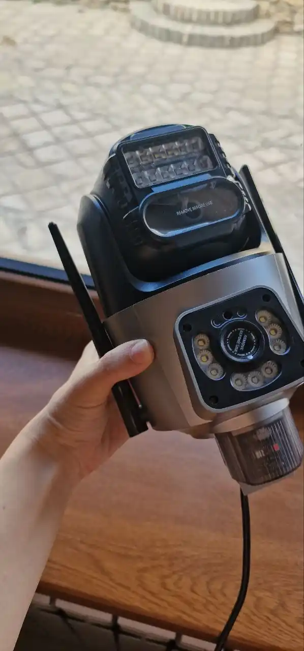 Tashqi Wifi kamera V380 pro ikki linzali online video kuzatuv