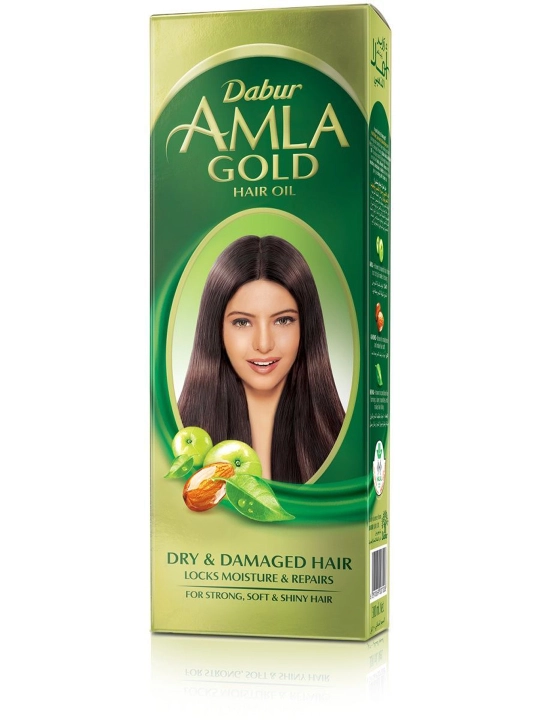 Soch yog'i Dabur Amla Gold, sochlarning oziqlanishi, o'sishi va porlashi uchun, 200 ml