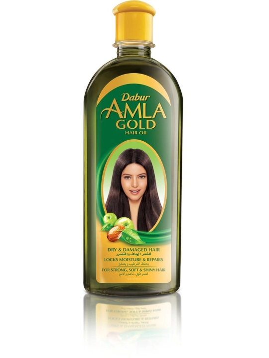 Soch yog'i Dabur Amla Gold, sochlarning oziqlanishi, o'sishi va porlashi uchun, 200 ml