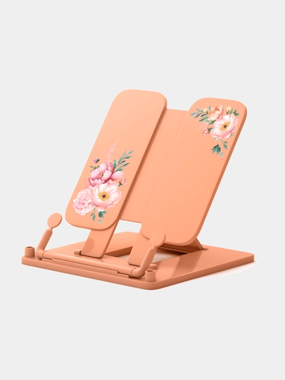 Подставка для книг пластиковая ErichKrause Pastel Bloom, персиковый 61542