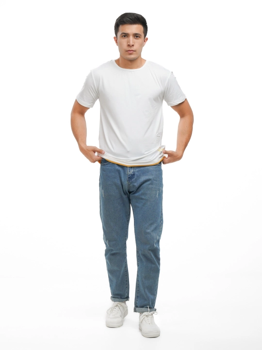 Футболка, мужская одежда, короткий рукав, с принтом, S-XL