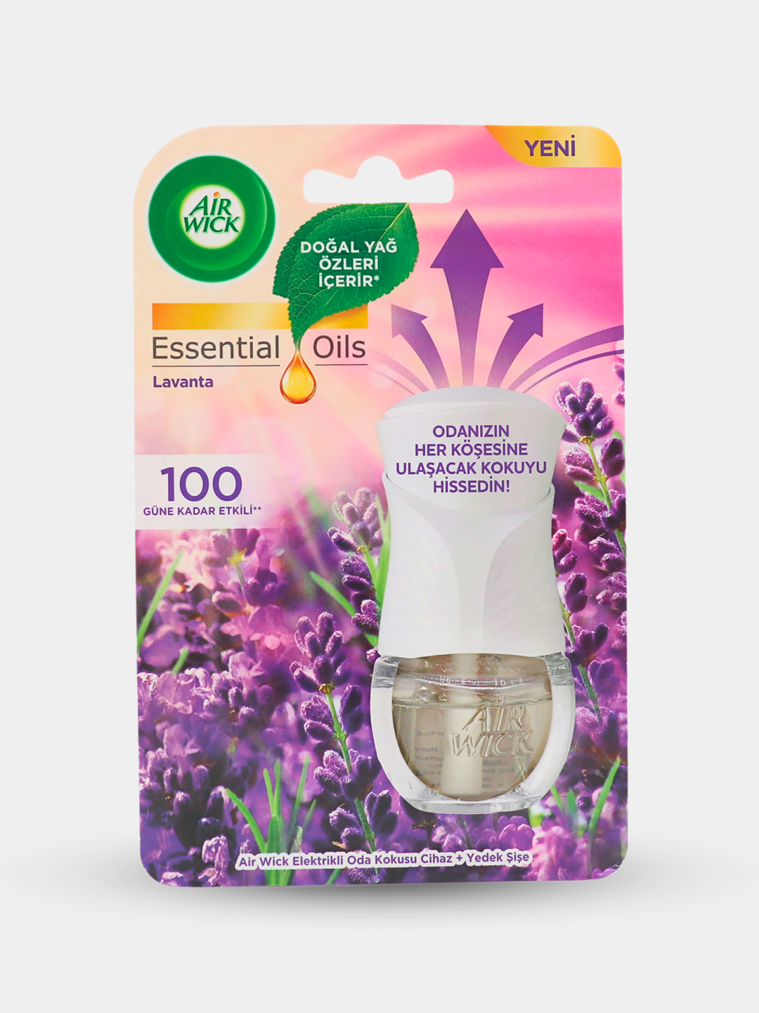 Air Wick Lavanda dalalari diffuzer va almashtiriladigan xushbo'y moyli shisha, 19 ml