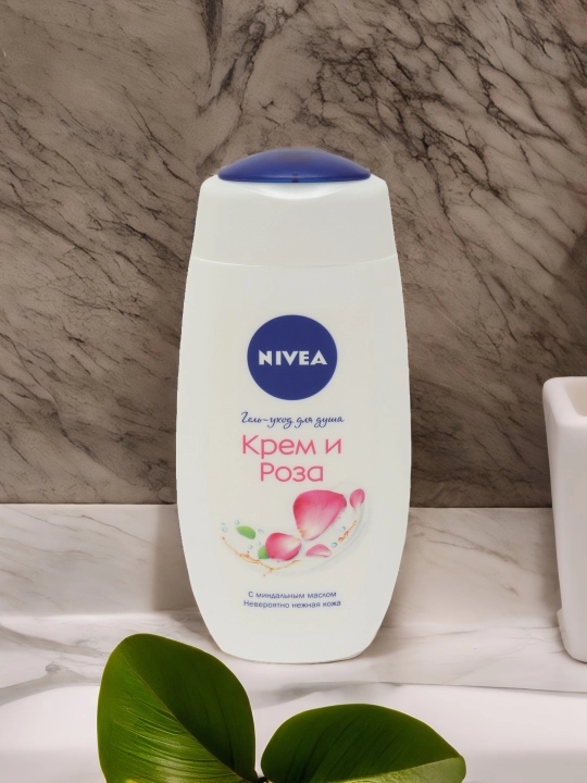 Крем-гель для душа Nivea, крем и роза, 250 мл