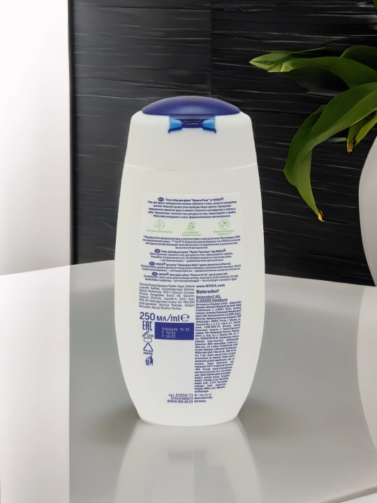 Крем-гель для душа Nivea, крем и роза, 250 мл