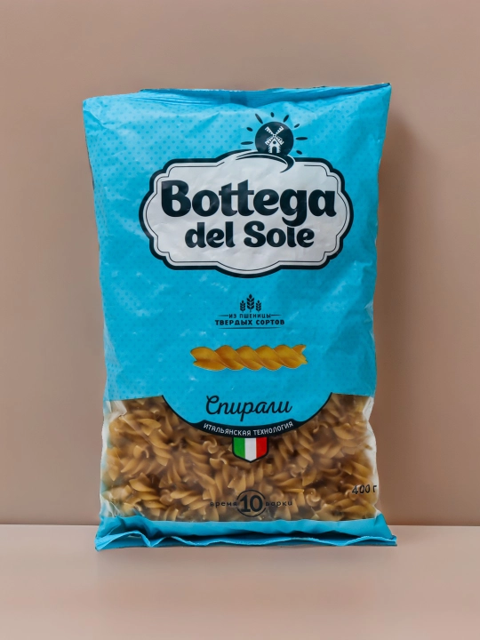 Makaron mahsulotlari Bottega del Sole, spirallar, 400 g