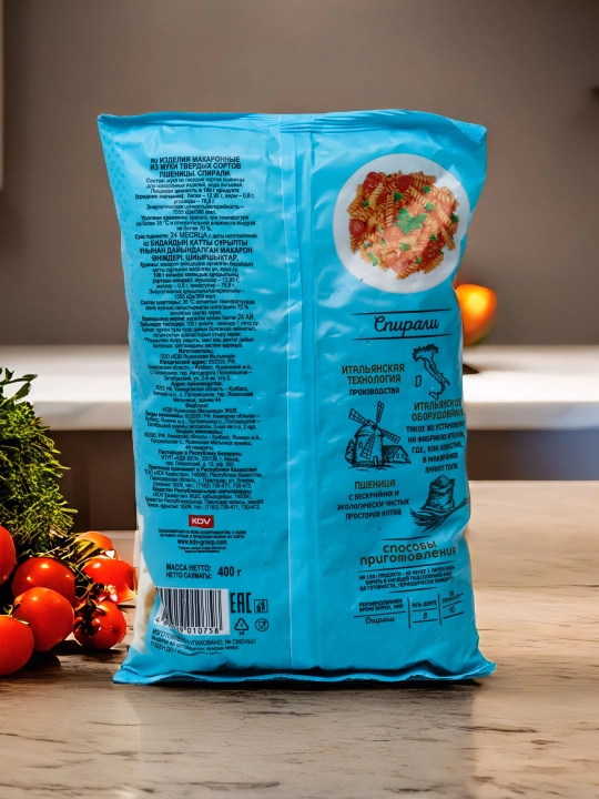 Makaron mahsulotlari Bottega del Sole, spirallar, 400 g