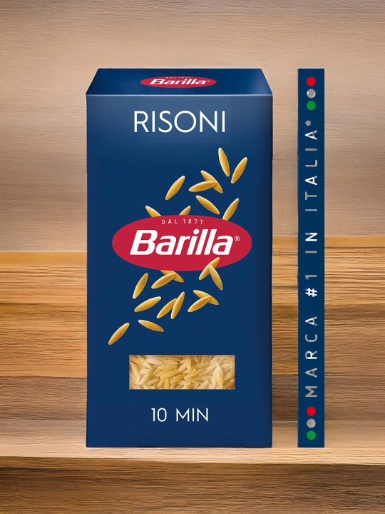 Makaron Barilla Risoni n.26, qattiq bug'doy navlaridan, 450 g